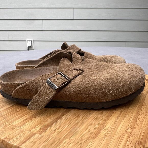 Birkenstock Shoes - Birkenstock Boston Leather Taupe Soft Footbed Clogs Womens Size EU 36 US L5-5.5